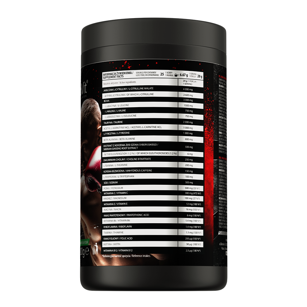OstroVit Freak Fighter Pre Workout 500 g - Image 3